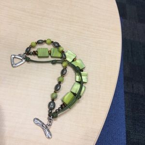 Silpada Green mother of pearl Bracelet